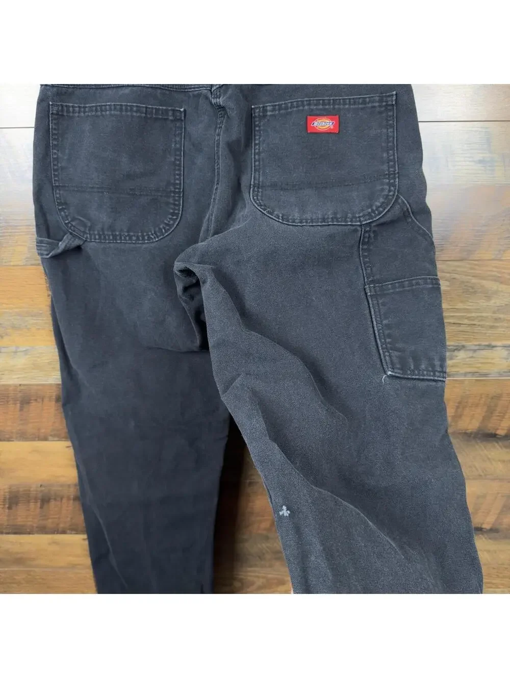 Vintage Dickies Black Work Pants 36x32 Carpenter Utility Workwear